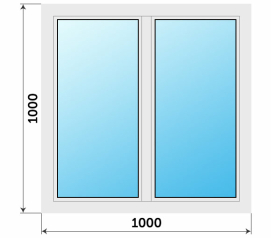Окно на балкон 1000x1000