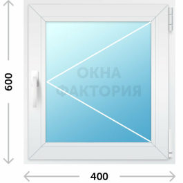 Пластиковое окно Рехау 400х600 открывающееся