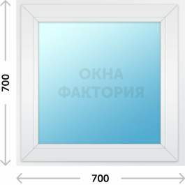 Пластиковое окно Veka 700х700 глухое