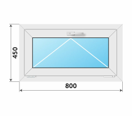 Пластиковое окно 800x450