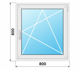 Пластиковое окно 800x800