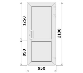 Дверь белая входная серая для дачи 950x2100