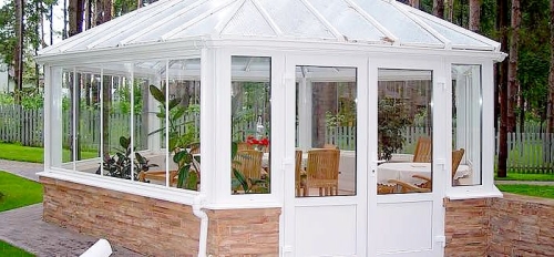 Окна в беседку