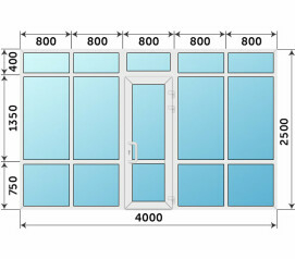 Теплая пластиковая входная группа 4000x2500
