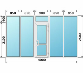 Теплая пластиковая входная группа KBE 4300x2500