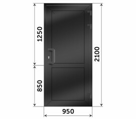 Глухая дверь 950x2100
