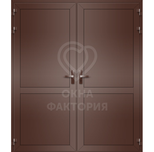 Алюминиевая дверь двойная AL-1266