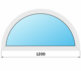Остекление балкона окнами 1200х600