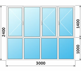 Окно 3000x2400