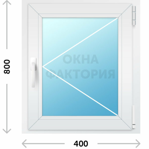 Пластиковое окно Рехау 400х800 открывающееся