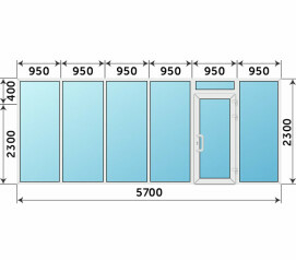 Теплая пластиковая входная группа 5700x2300