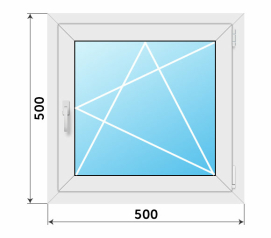 Остекление балкона окнами 500x500