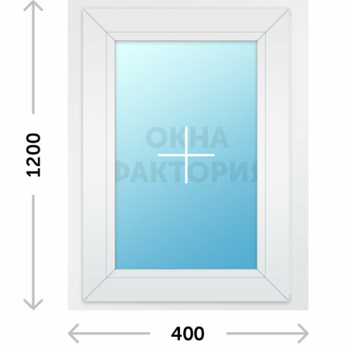 Пластиковое окно Рехау 400х1200 глухое